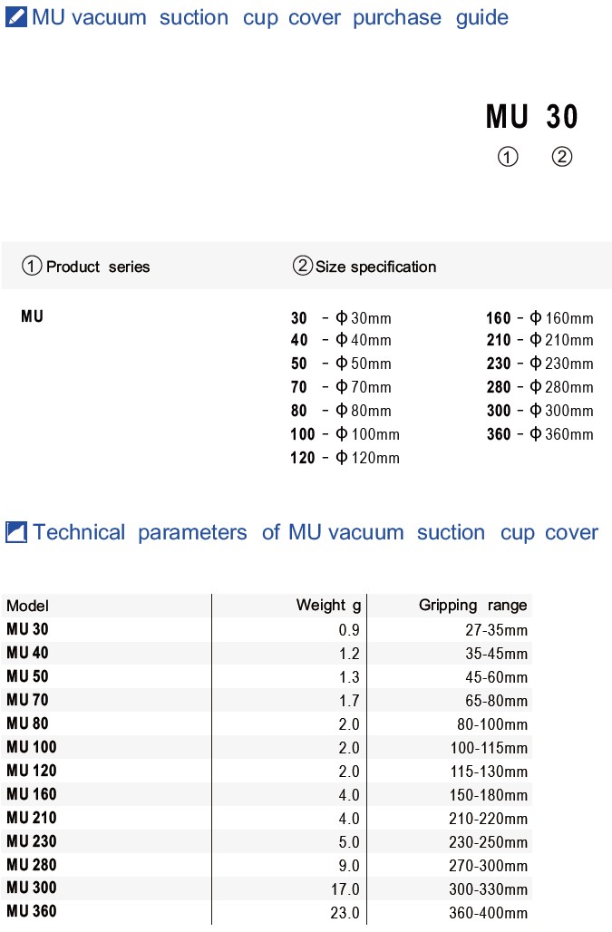 Чехол вакуумной присоски MU — изображение 5